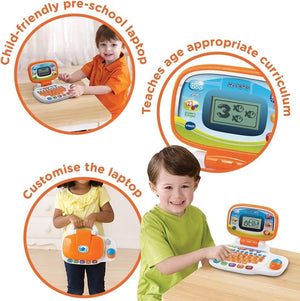 VTech My Laptop Educational White/Orange Ages 3+ New Toy Learn Preschool Play