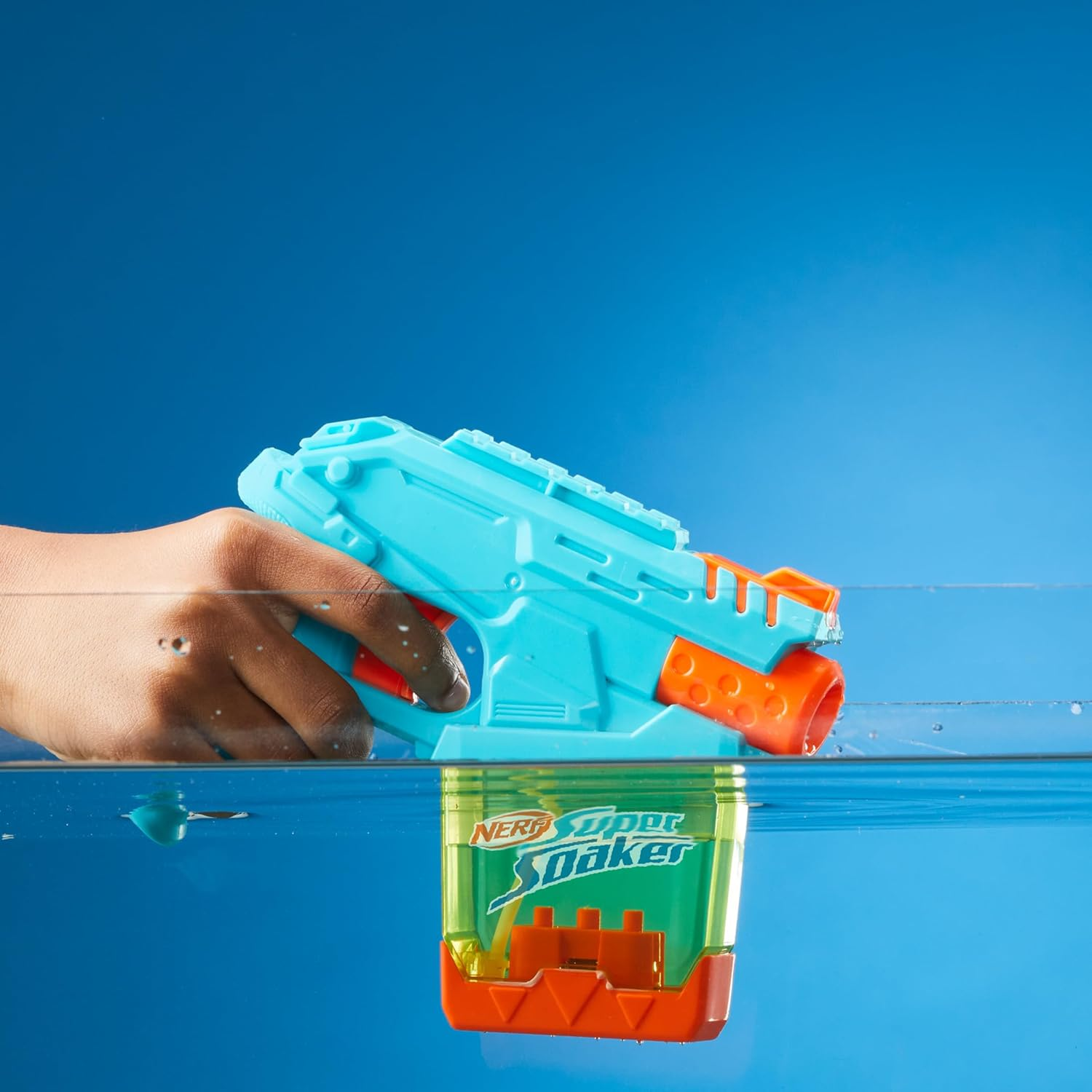 Nerf Super Soaker Mini Dunk Fill Water Blaster Instant Fill Tank Outdoor Toy 6+