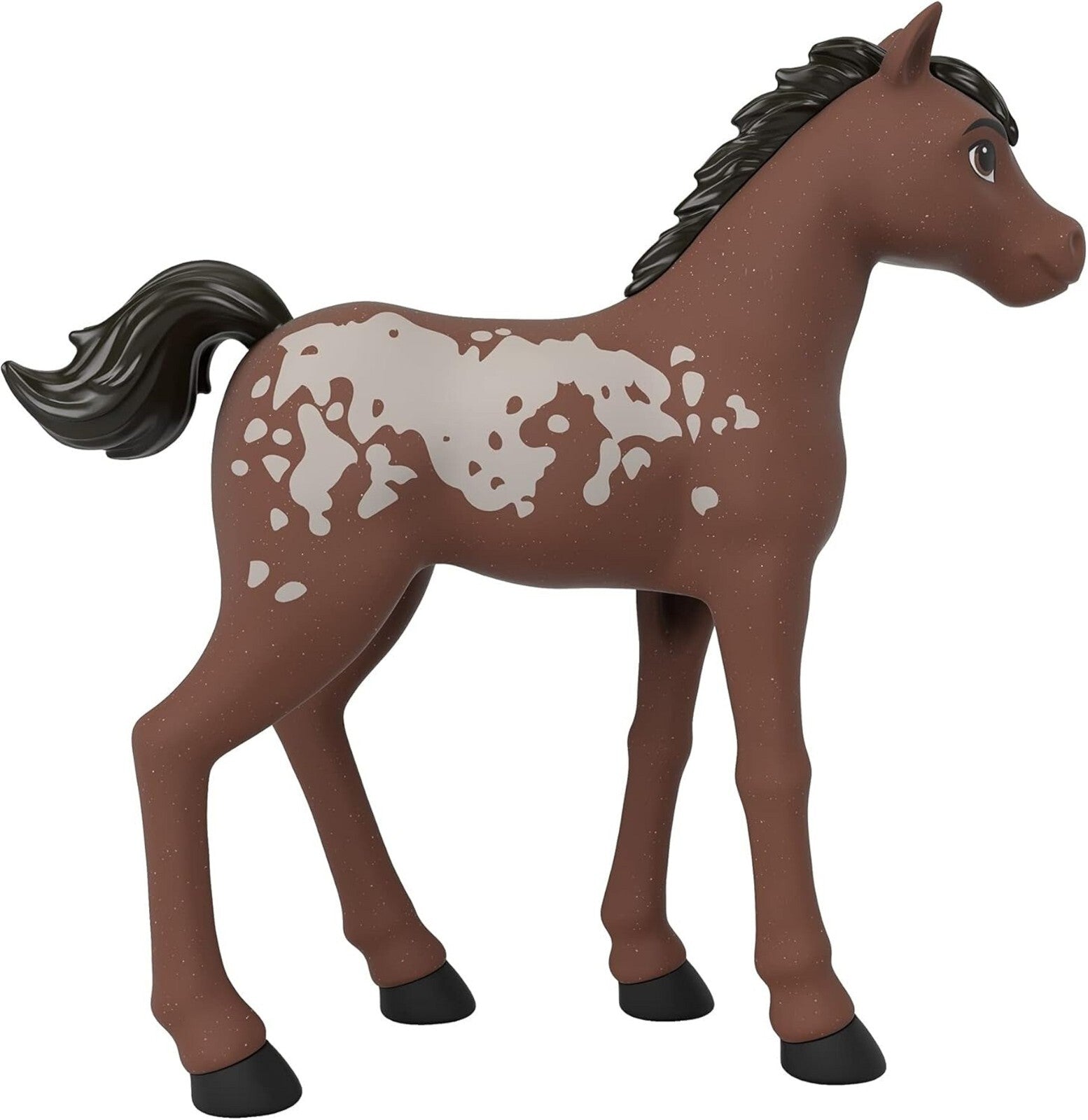 Spirit Untamed Brown Speckled Foul Riding Free Collector Horse Ages 3+ Toy Pony