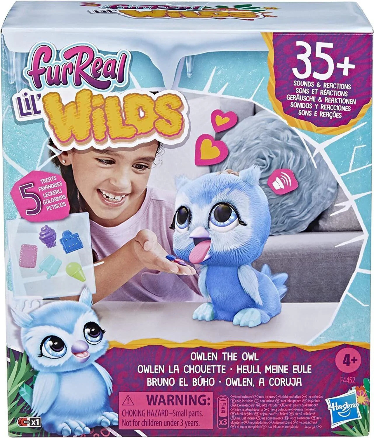 FurReal Lil Wilds Owlen Owl Interactive Animatronic Plush Ages 4+ New Toy Pet
