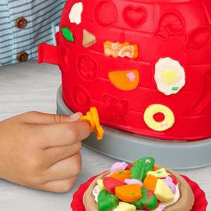 Play-Doh Kitchen Creations Pizza Oven Pretend Play Set 6 Compound 8 Accessories