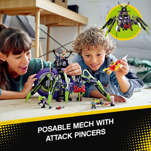 LEGO Monkie Kid Spider Queen Mech Set 80022 Kids Building Toy with 6 Minifigures