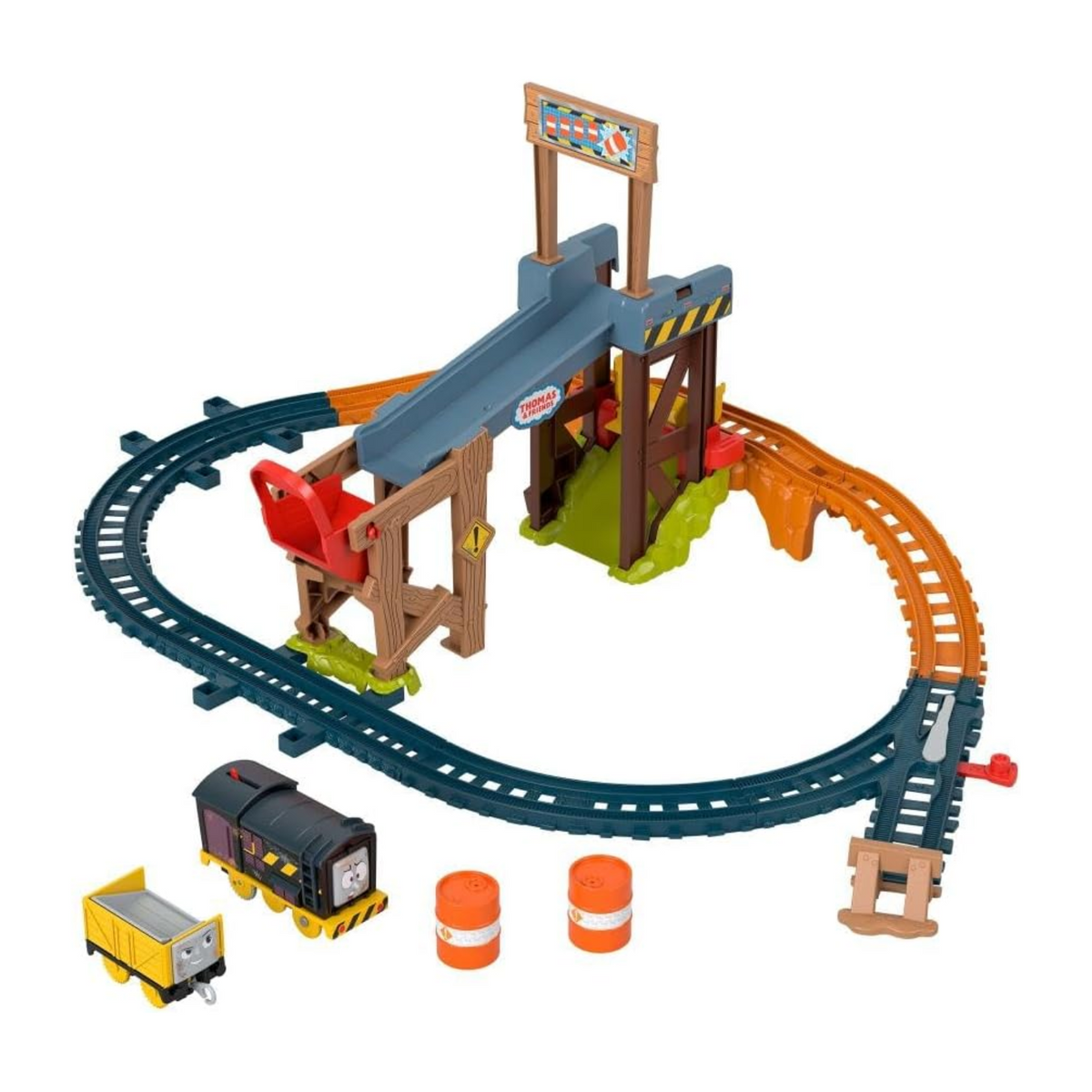 Thomas and Friends Motorized Toy Train Set Diesel Lift Load Construction