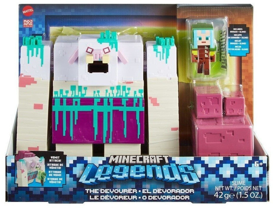 Minecraft Legends Devourer Figure with Slime Attack & Ranger 3.25 Inch Toy
