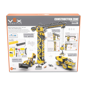 HEXBUG VEX Construction Zone 1350 Piece Crane Dump Truck Backhoe Building Toy