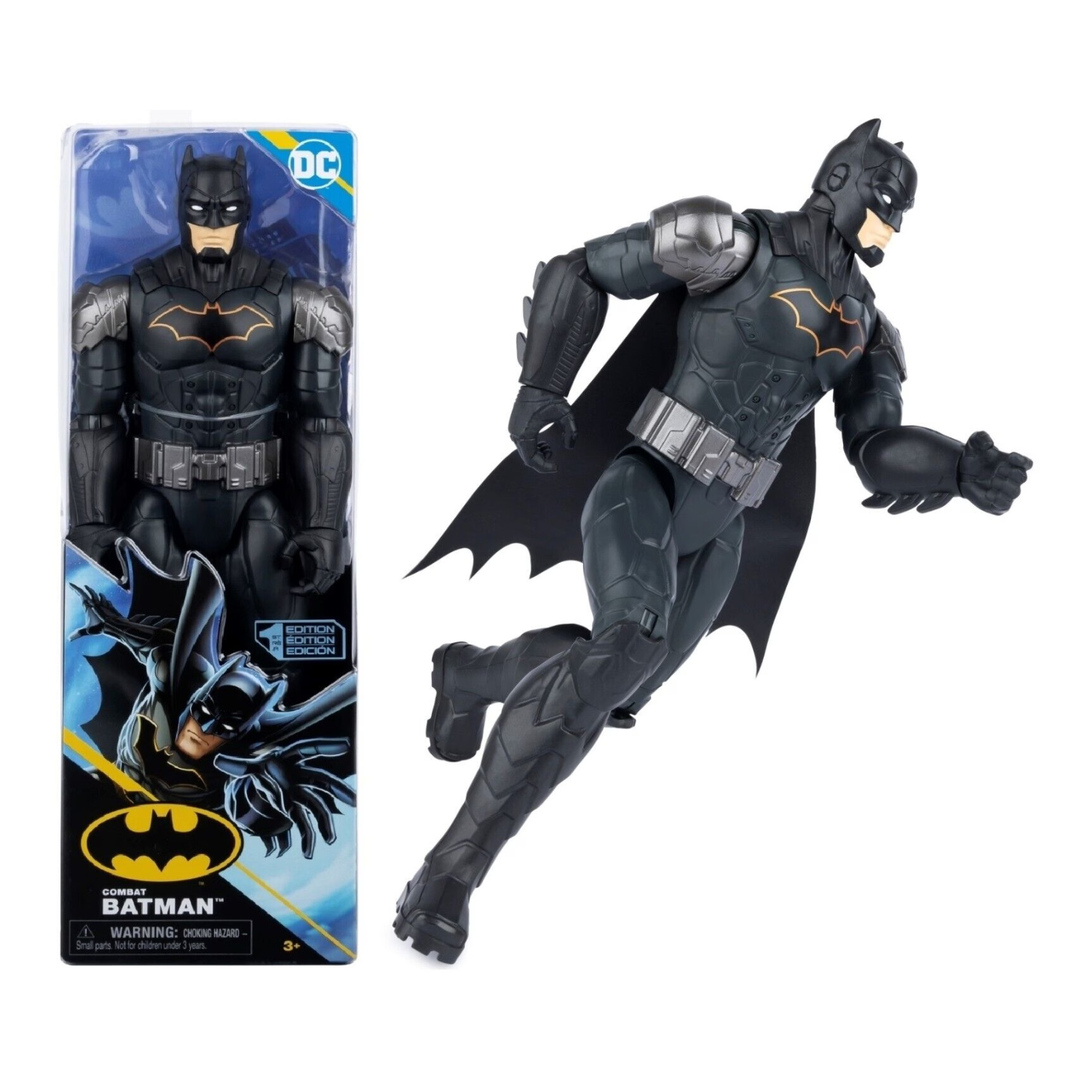 DC Comics-Batman Combat-Action Figure 12 Inch Preschool Toys & Pretend Play Ages