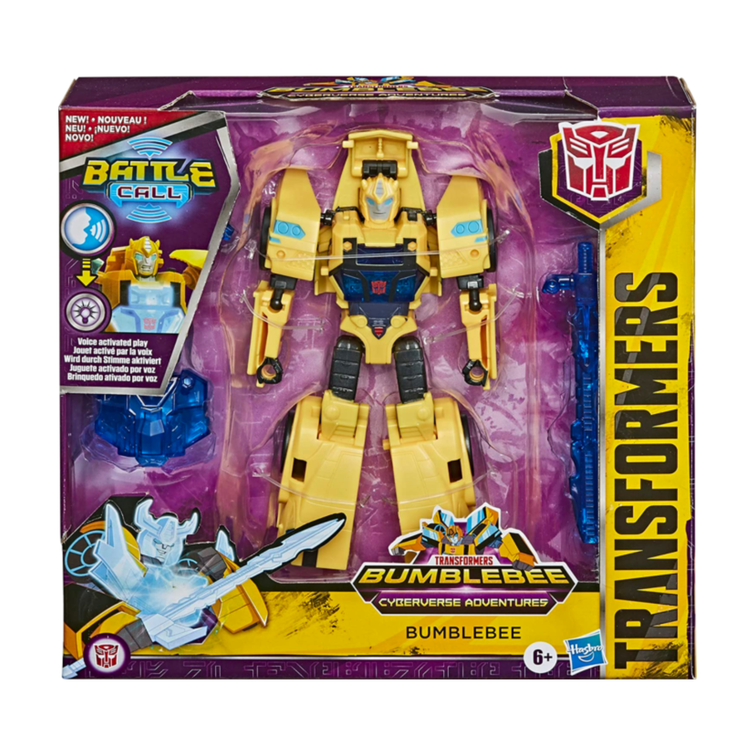 Transformers Battle Call Bumblebee 5 Inch Figure Energon Lights Ages 6 +