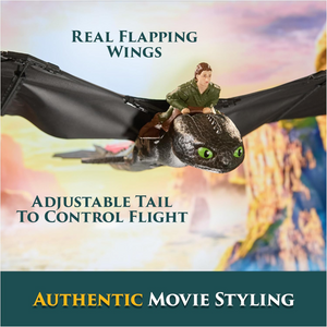How to Train Your Dragon Movie Real Flying Toothless Radio Control RC Plane New