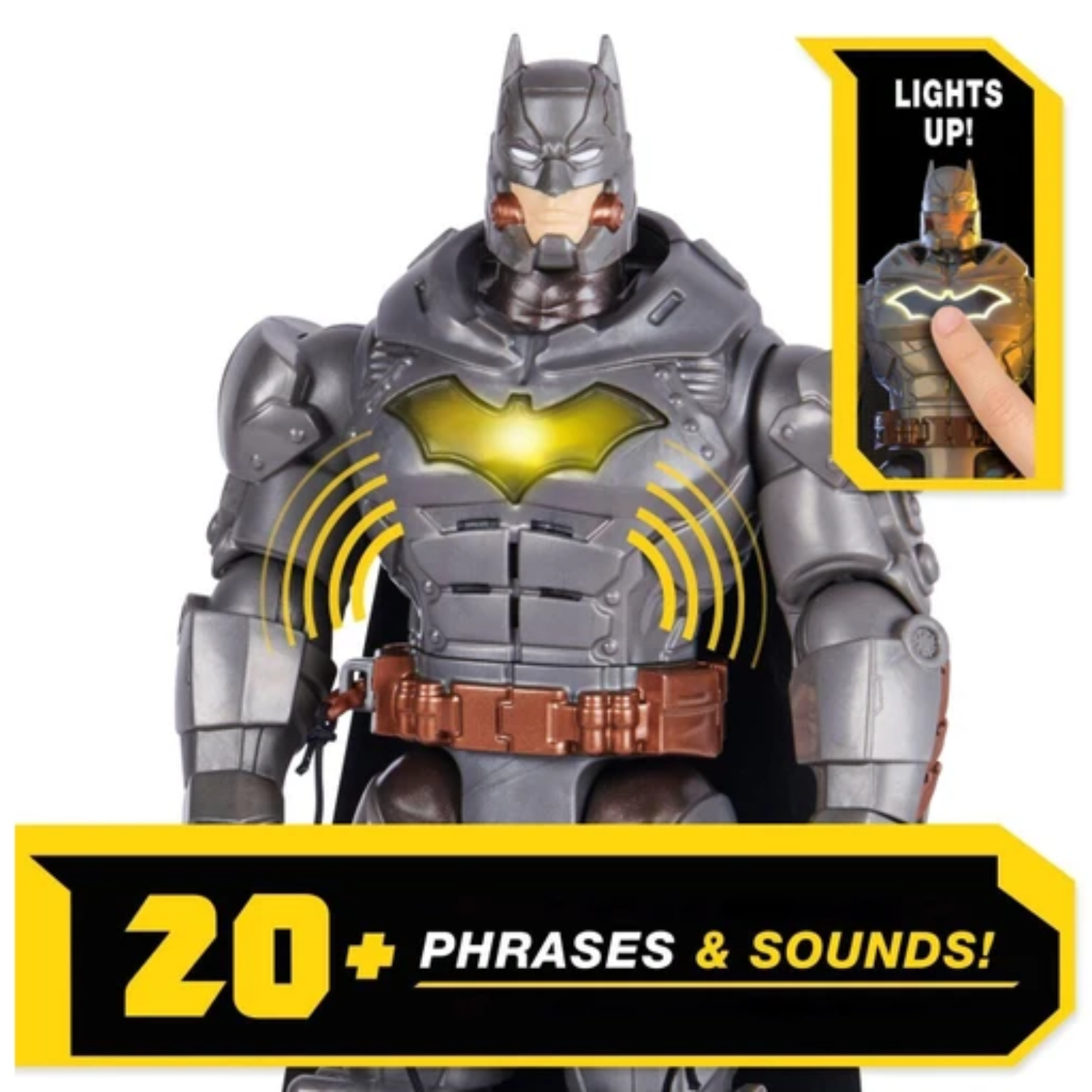 Batman 12 Inch Battle Strike Action Figure with Sounds and Phrases Armour Play