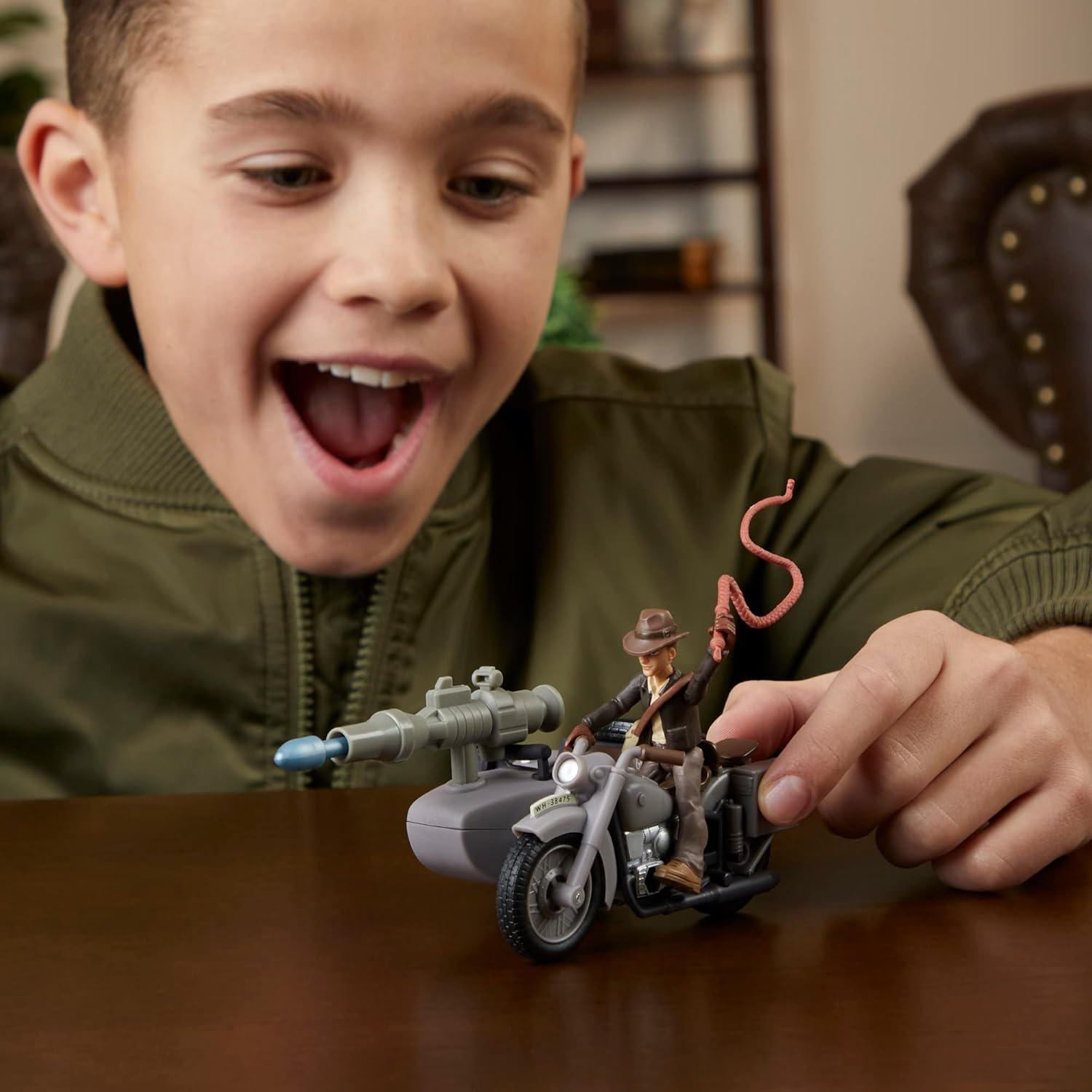 Indiana Jones Worlds Adventure Indiana Jones Motorcycle Sidecar Action Figure 4+