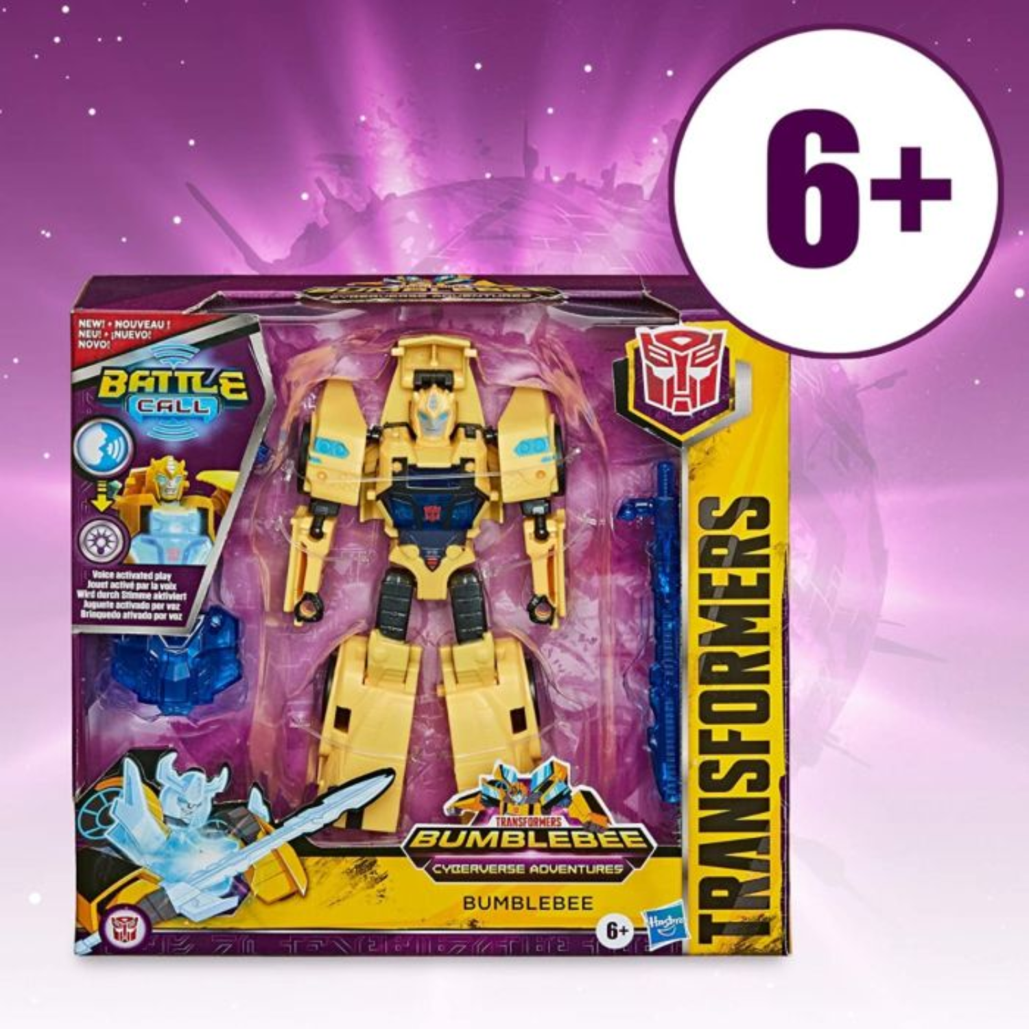 Transformers Battle Call Bumblebee 5 Inch Figure Energon Lights Ages 6 +