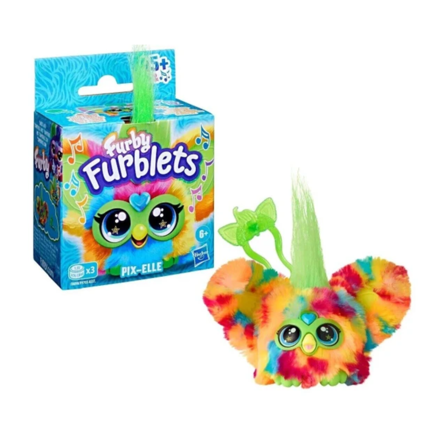 Furby Furblets Mini Electronic Plush Toy Assorted Ages 6+ Toy 45+ Sounds Pix-Ell