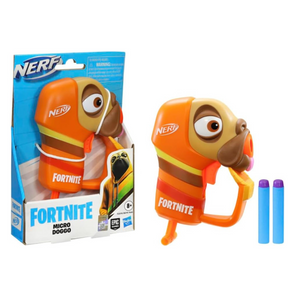 Nerf Fortnite Micro Doggo Mini Dart Firing Blaster 2 Elite Darts for Kids Age 8+