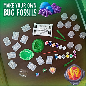 Crayola Critter Creator Fossil Lab Bug Fossil Making Clay Craft Kit for Kids 7+