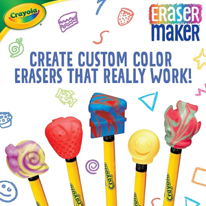 Crayola Eraser Maker DIY Activity Kit for Kids Create Your Own Erasers Cake Gift