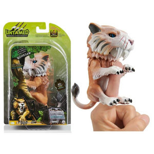 WowWee Fingerlings Untamed Tiger Sabretooth Bonesaw Interactive Toy Pet