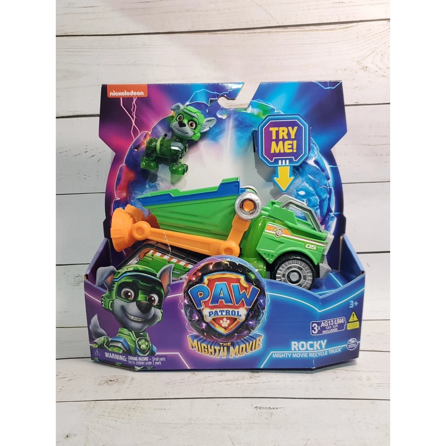 Paw Patrol-Rocky & Recycle Truck-The Mighty Movie Themed Assorted Zuma Rubble