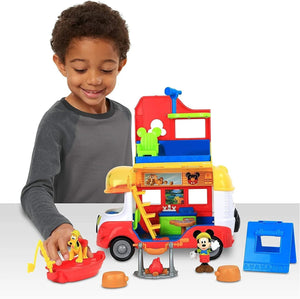 Disney Junior Mickey Mouse Outdoor and Explore Camper Ages 3+ Toy Pet Pluto Van