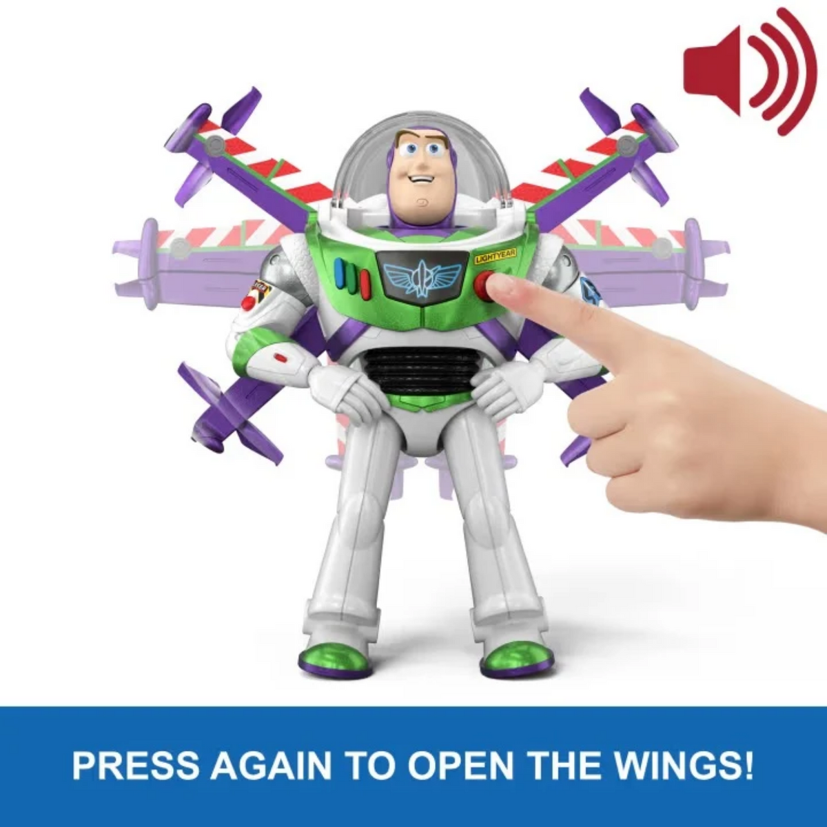 Toy Story 10.5 Inch Flight Mode Hi-Tech Edition Buzz Lightyear New Toy Robot