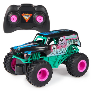Monster Jam Nitro Neon Grave Digger Remote Control Monster Truck 1:24 Scale