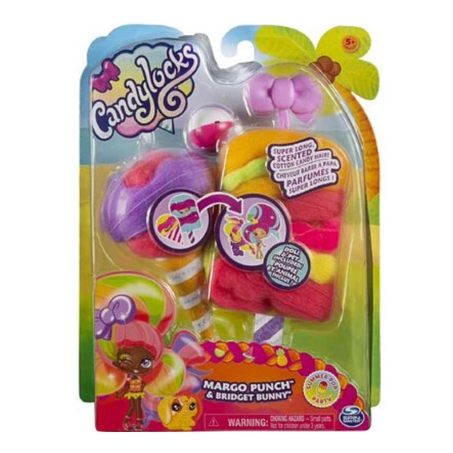 CandyLocks Surprise Scented Collectable Doll and Pet With Long Hair Accessory