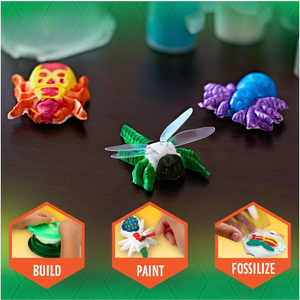 Crayola Critter Creator Fossil Lab Bug Fossil Making Clay Craft Kit for Kids 7+