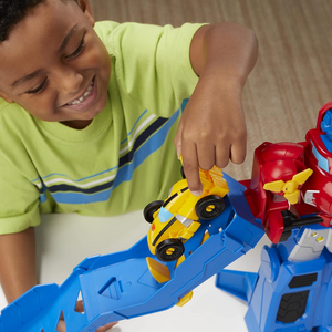Transformers Optimus Prime Jumbo Jet Wing Racer Bumblebee Plane Car Robot Play