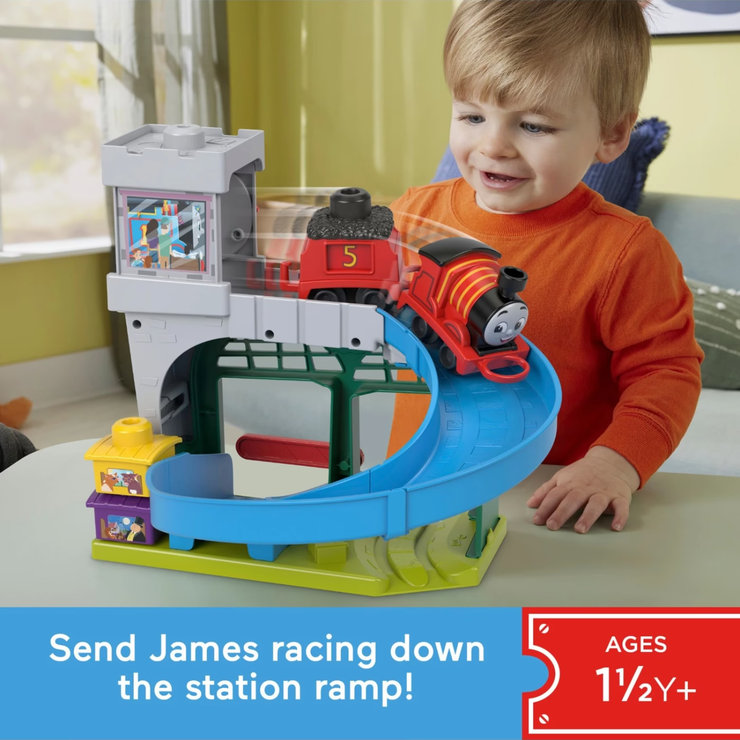 Thomas and Friends My First Knapford Station Train Set James Ramp Tunnel Play 2+