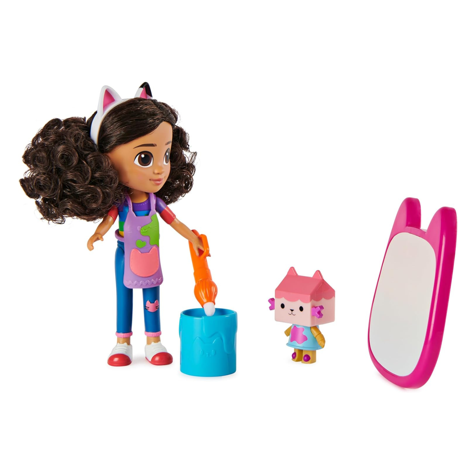 Gabby’s Dollhouse Deluxe Craft Doll Set with Water Pad & Baby Box Cat Toy 3+