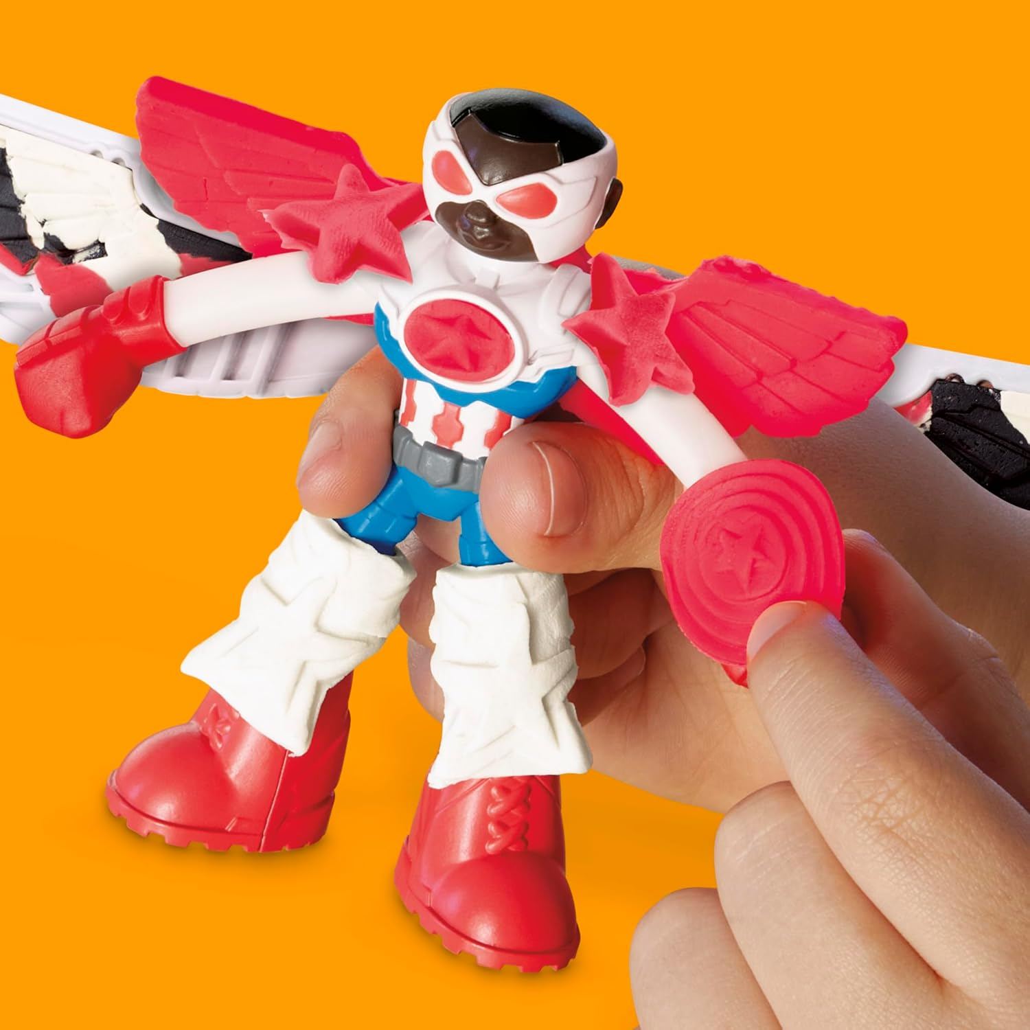 Play-Doh Marvel Captain America Moto-Slicer With Bendy Figure