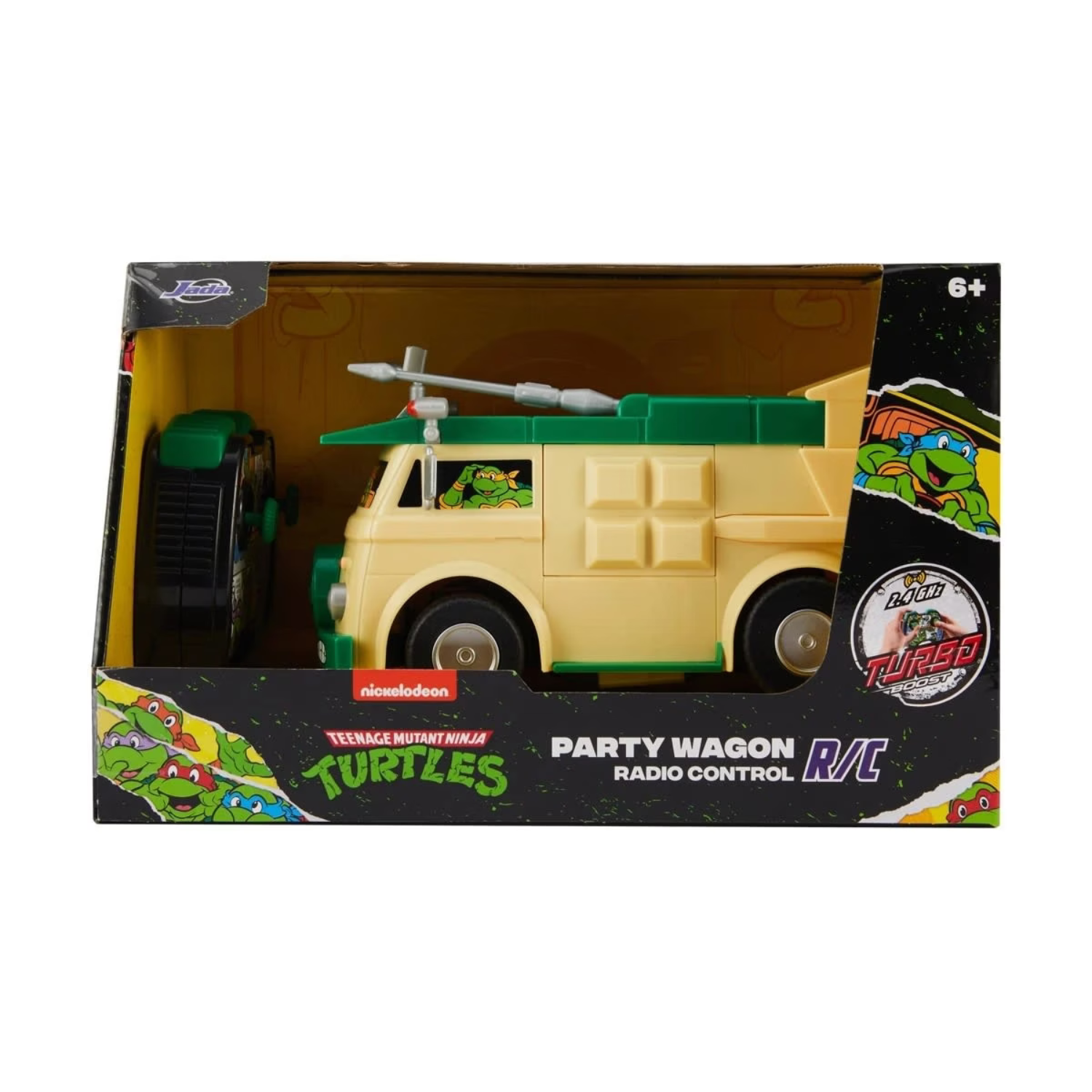 Teenage Mutant Ninja Turtles RC Party Wagon Vehicle Turbo Boost Race Drive Plays