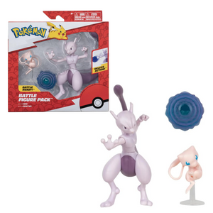 Pokemon Battle Figure Set 2 Pack Mew and Mewtwo Deluxe Action Ready New Toy