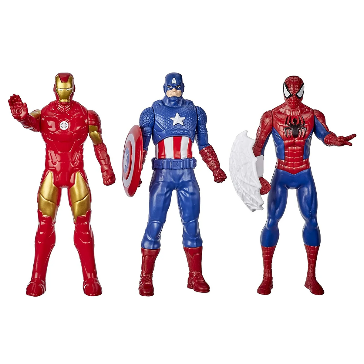 Marvel 3 Pack 6 Inch Action Figure Iron Man Captain America Spiderman New Toy