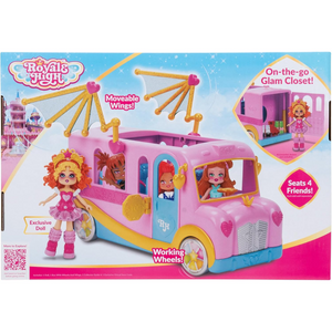 Royale High Styling Bus Official Playset with Doll Accessories Kids Toy Ages 3+