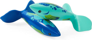 SwimWays Swirl Divers Kids Fish-Shaped Pool Dive Toys 2-Pack Water Swimming Play