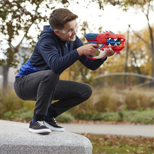 Nerf DinoSquad Raptor-Slash Dart Blaster 6-Dart Rotating Drum Slam Fire Gun Toy