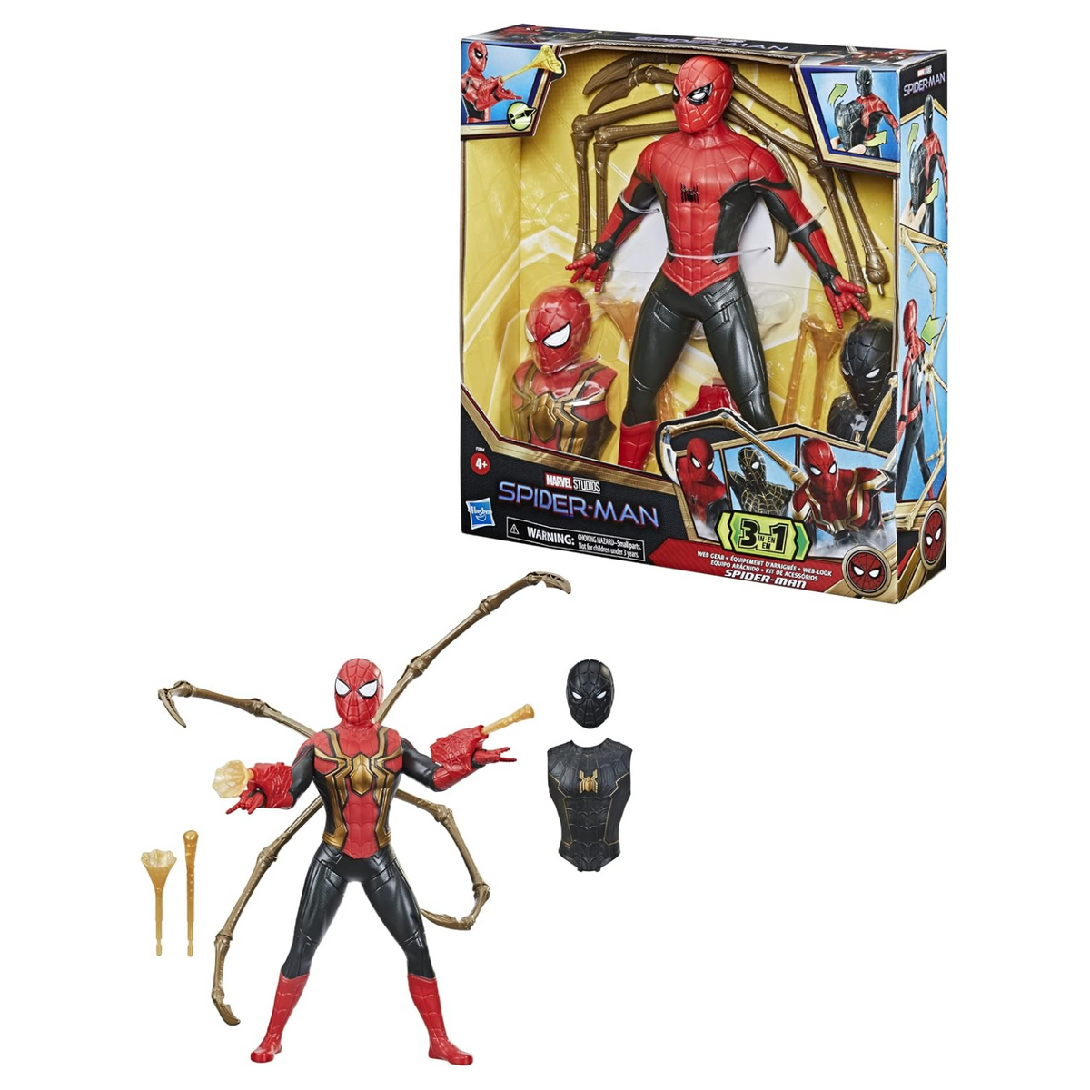 Spiderman No Way Home Deluxe 13-Inch-Scale Web Gear Action Suit Upgrade New Toy
