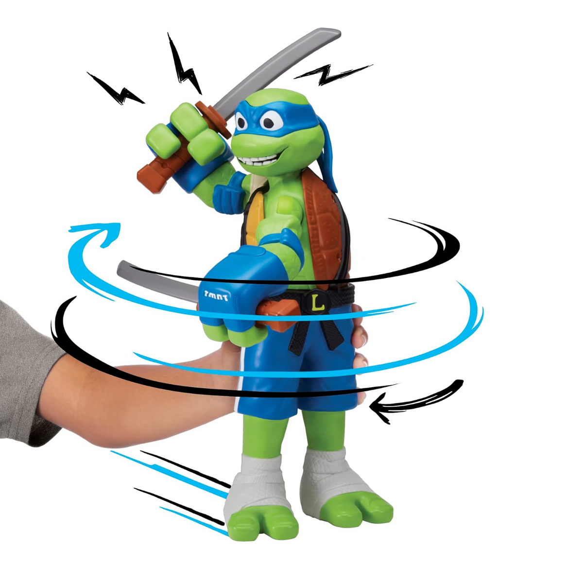 Tales of Teenage Mutant Ninja Turtles Giant Roll N Punch Leonardo Figure New Toy