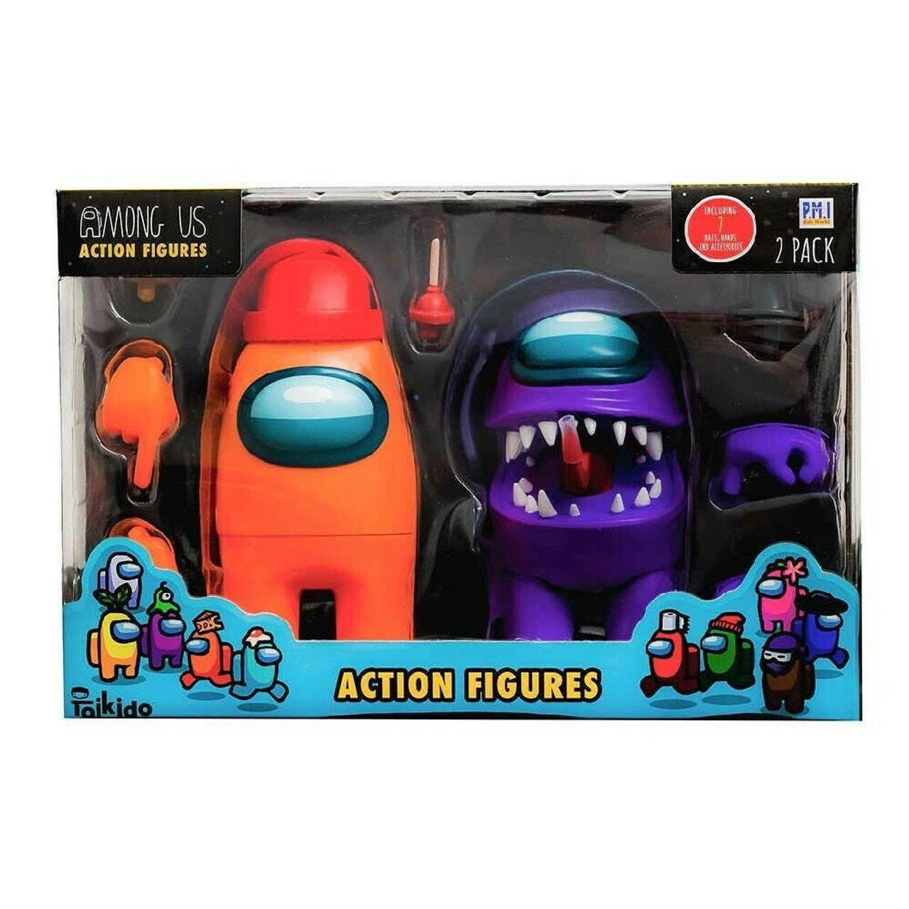 Among Us 2 Pack Action Figures 12cm with Accessories for Kids Ages 3 +