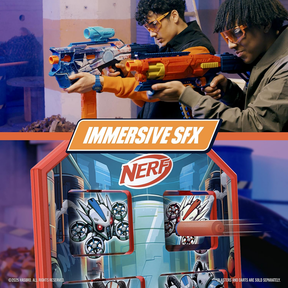 Nerf Bot Arena Clash Electronic Target Interactive Scoring Screen Robot Drone