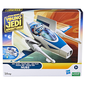 Star Wars Jedi Nubs Pilot Feature Vehicle with Ship & Lightsaber Figure Toy Ages