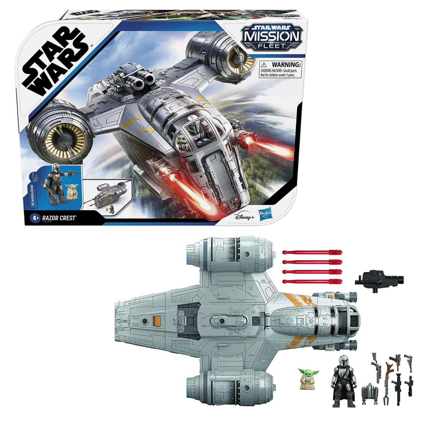 Star Wars Mission Fleet Razor Crest Vehicle with Mandalorian Figure for Kids 4 +