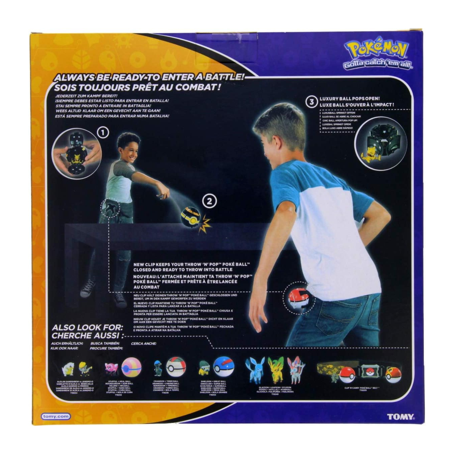 Pokemon Ultimate Throw N Pop Battle Set with 2 Balls and Figures Kids Age 4 Up