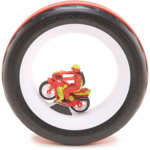 Little Tikes Tire Racers Motorcycle Toy Vehicle with Rolling Tire for Kids 3+
