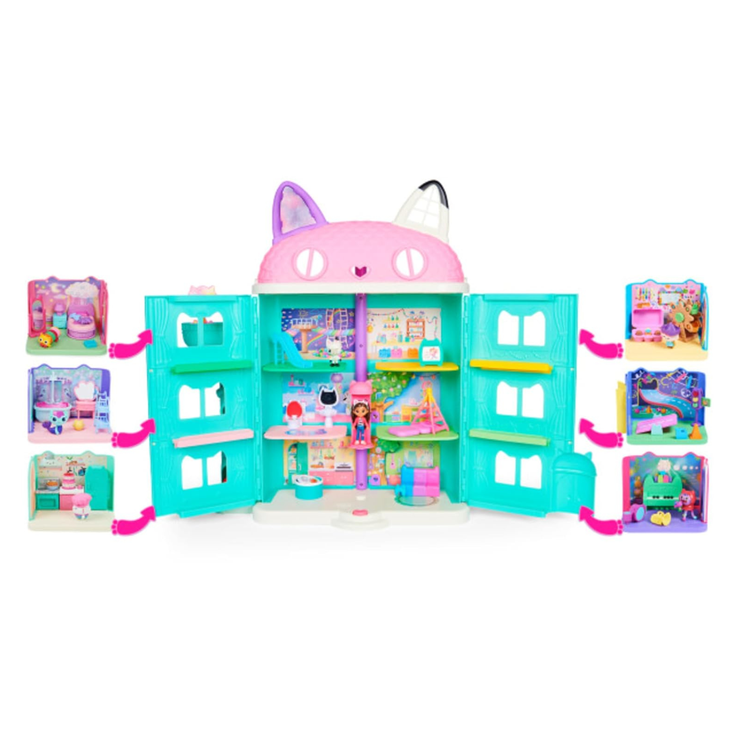 Gabbys Dollhouse Playset with Kitty Narwhal Gift for Girls Ages 3 and Up