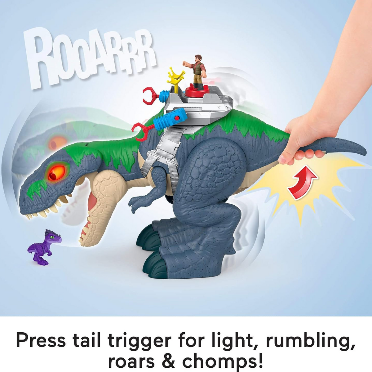 Fisher-Price Imaginext Jurassic World Rebirth Dinosaur Ultimate Chomp T-Rex 18