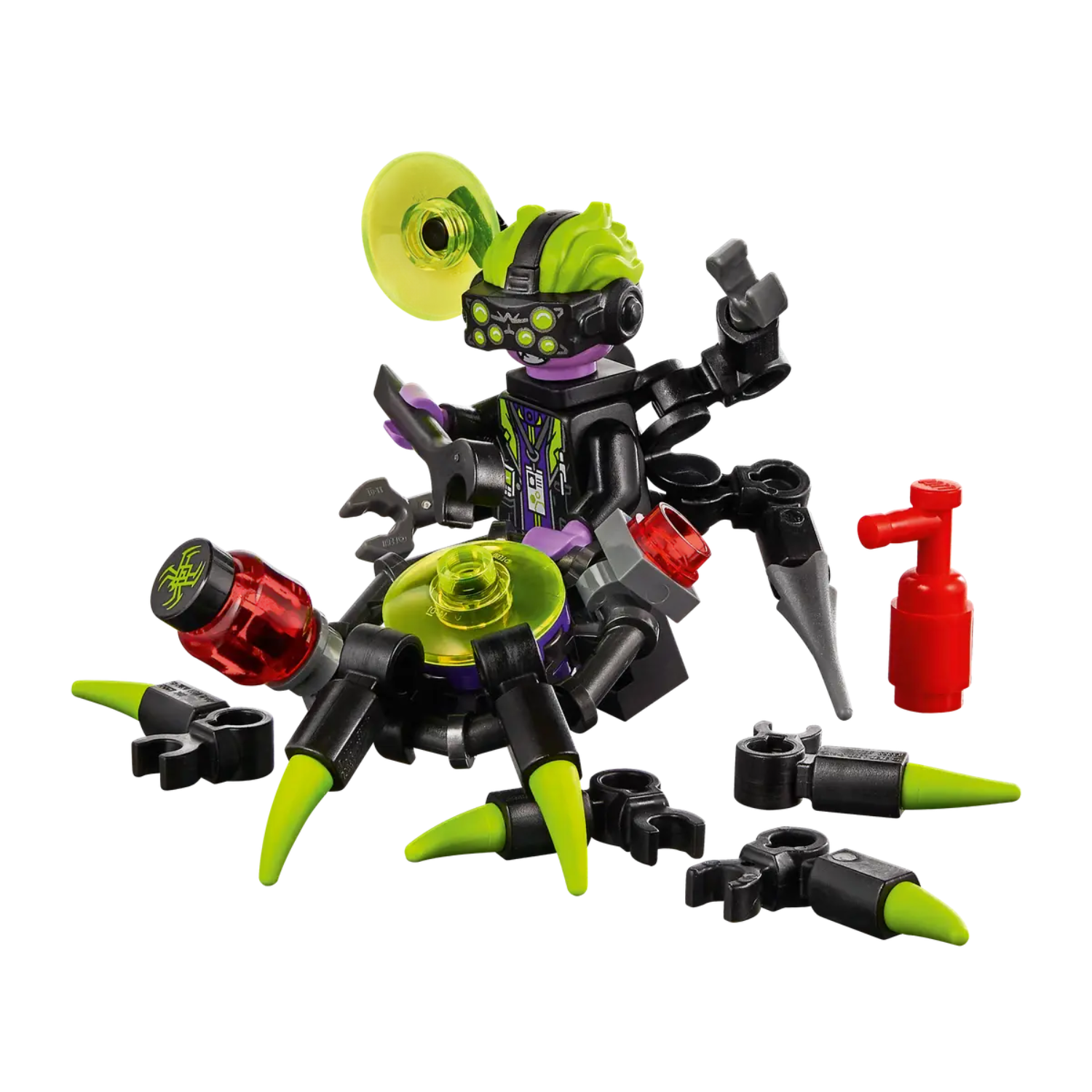 LEGO Monkie Kid Spider Queen Mech Set 80022 Kids Building Toy with 6 Minifigures