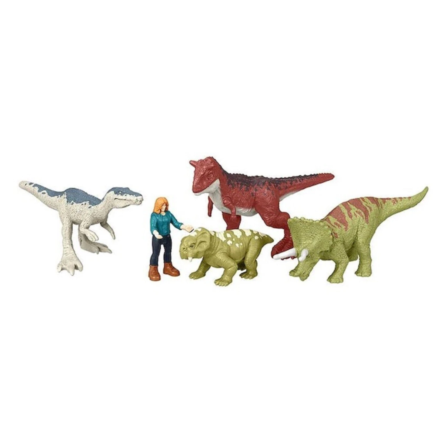 Jurassic World Minis Pack 2 Dominion Carnotaurus Clash & Cargo Figures Age 5+