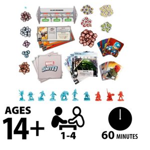 Marvel United Strategy Card Board Game Super Hero Ages 14+ New Toy Play