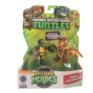 Teenage Mutant-Raphael with Pteranodon Ninja Turtles Pre Cool Half Shell Heroes